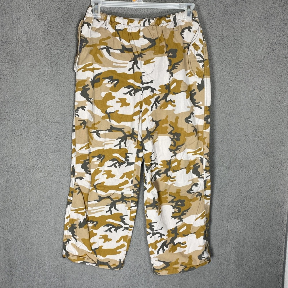 BDG Urban Outfitters Cargo Pants Women M Brown Camo Jogger Adjustable Y2K Street